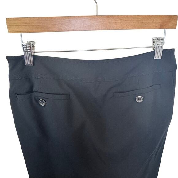 BURBERRY LONDON Black Wool Pleated High Rise Pencil Skirt Cuffed Hem
Sz US4 UK6 - Picture 10 of 14